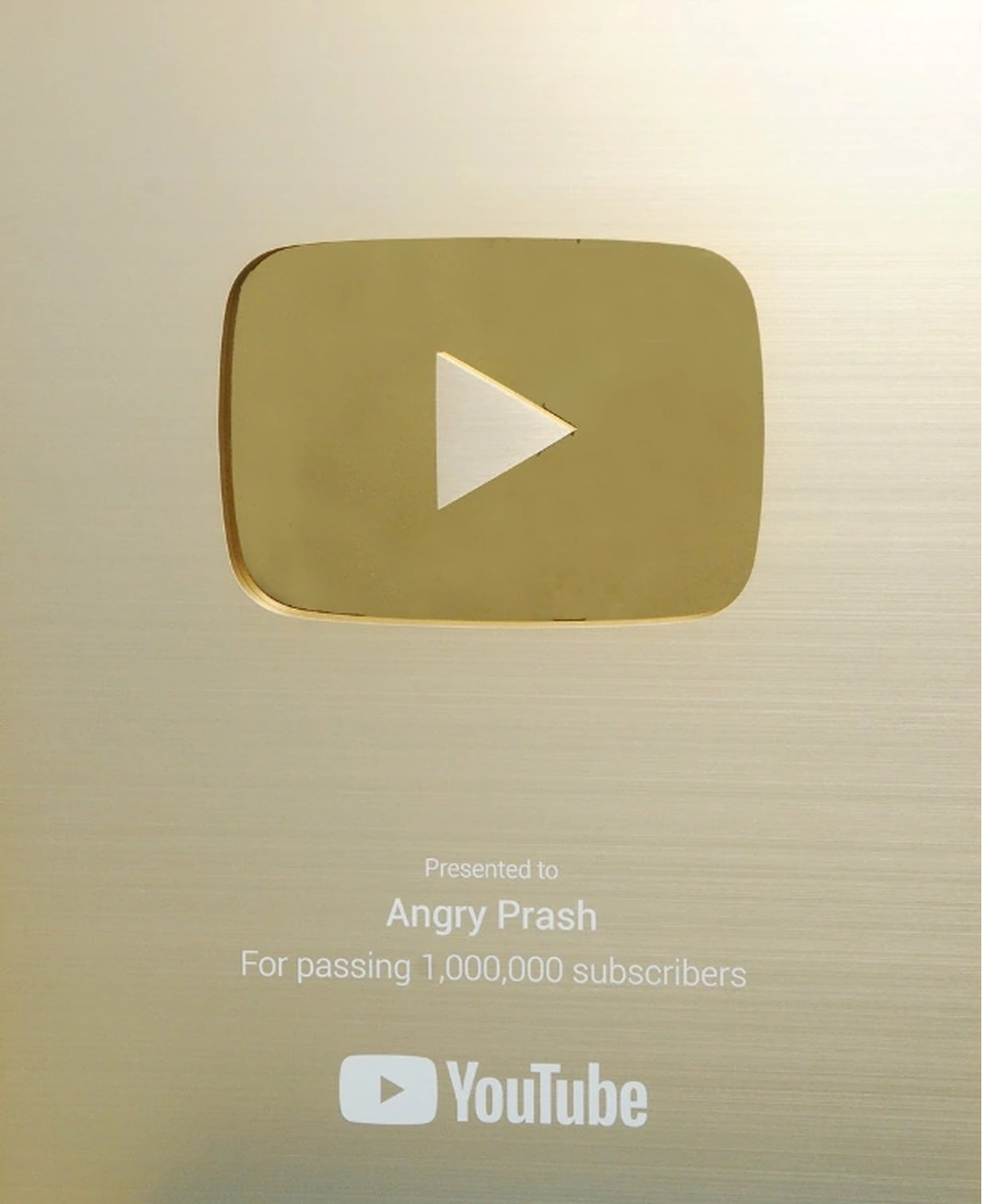 Gold Play Button