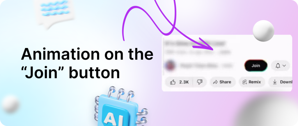 animation on the Join button