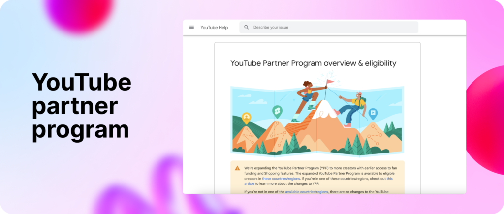 YouTube Partner Program