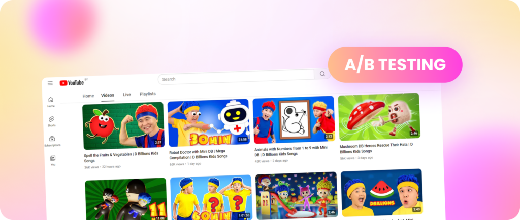 A/B testing 